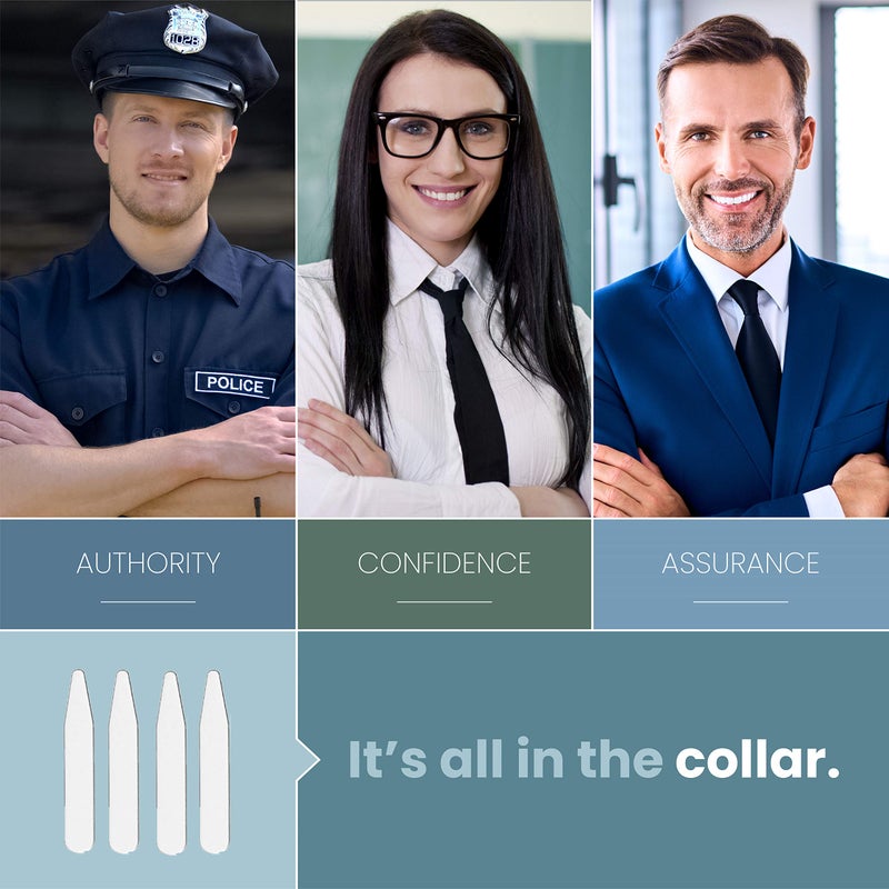 MENCH SUPER STAYS 20 Metal Collar Stays For Men's Dress Shirts - Pick Between 2", 2.2", 2.5", 2.7", 3" - Perfect Length for a Custom Fit and Sharp Look - Image 3